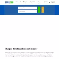 Mailgen - Temporary Random Fake mail generator