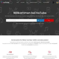Konverter: YouTube MP3, Tiktok MP4 und mehr! - noTube