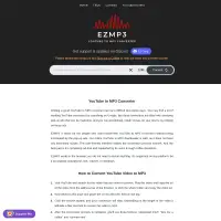 YouTube to MP3 Converter - EzMP3